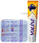 Combo Pack of Volini Pain Relief Gel for Muscle, Joint & Knee Pain (75gm) & Neurobion Forte Tablet