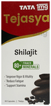 Shilajit Capsules 500mg Pure Herb | Supports Vigour, Stamina & Vitality | by Tata 1mg Tejasya