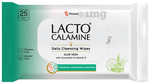 Lacto Calamine Daily Cleansing Wipes with Aloe Vera, Cucumber & Vitamin E