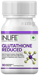 Inlife Glutathione Reduced with Vitamin C, Milk Thistle, Grape Seed Extract, Biotin | Veg Capsules for Skin & Antioxidant Benefits