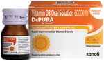 Depura 60000 IU Vitamin D3 Oral Solution | Sugar Free | For Nutritional Support | Bone, Joint & Muscle Care