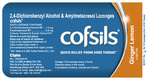 Cofsils Lozenges for Quick Relief from Sore Throat Lemon Ginger
