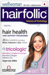 Wellwoman Hairfollic Tablet with Collagen, Zinc & Selenium | For Hair Health | Gluten-Free