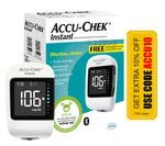 Accu-Chek Instant Glucometer Combo Pack with Free 10 Test Strips | mySugr App | Wireless | Blood Glucose Monitors | Diabetes Monitoring Devices