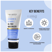 Crème Hydratante Dr. Sheth's Ceramide & Vitamin C - Sans Huile 100 G - Pour Tous Types De Peau