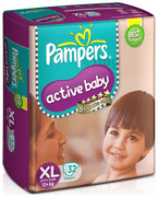 Pampers active baby xl 32 sales