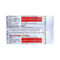 Tenlimac M 500 Tablet Sr View Uses Side Effects Price And Substitutes 1mg