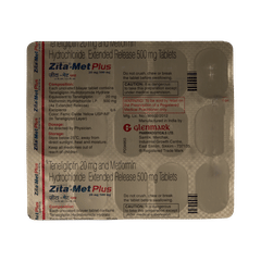 Zita Met Plus mg 500mg Tablet Er View Uses Side Effects Price And Substitutes 1mg