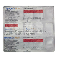 Olymprix M 500 Tablet Er View Uses Side Effects Price And Substitutes 1mg