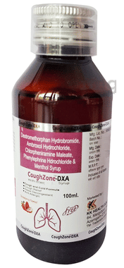 Coughzone-DXA Syrup Strawberry Sugar Free