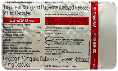 GB 29 D 75mg/20mg Capsule