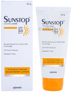 Sunstop Spf 30 Sunscreen | Oil-Free & Paraben Free Lotion