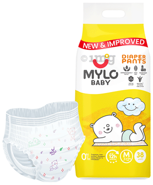 Mylo Baby Diaper Pants Leak Proof & 12 Hours Absorption Medium