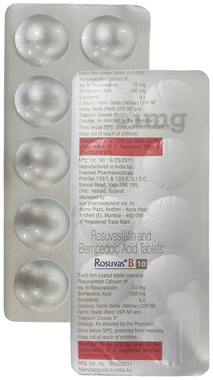 Rosuvas B 180mg/10mg Tablet