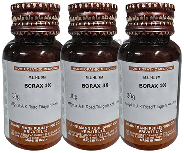 Hapco Borax Tablet (30gm Each) 3X