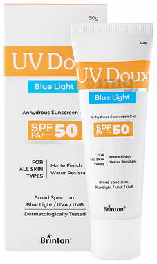 UV Doux Blue Light Sunscreen Gel SPF 50 PA+++ | Water-Resistant | For All Skin Types