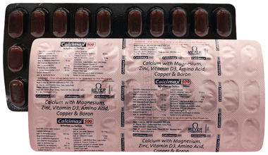 Calcimax Calcium 500 Tablet for Bone Health | Bone, Joint & Muscle Care