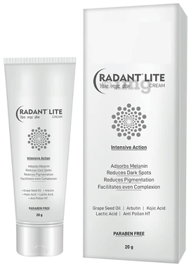 Radant Lite Cream for All Skin Types | Reduces Pigmentation & Dark Spots | Paraben-Free