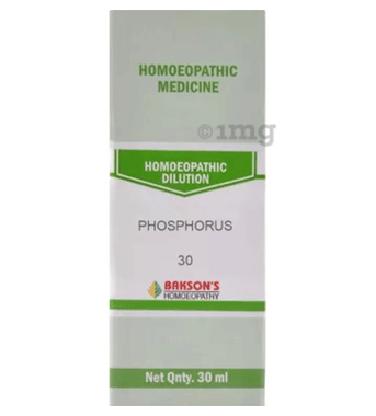 Bakson's Homoeopathy Phosphorus Dilution 30 CH Bakson's Homoeopathy Phosphorus Dilution 30 CH