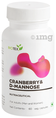 Biotex Cranberry & D Mannose Veg Capsule