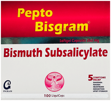 Pepto Bisgram 262mg Softgel Capsule