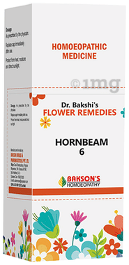 Bakson's Dr. Bakshi's Bach Flower Hornbeam 6 CH