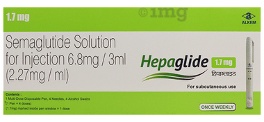 Hepaglide 1.7mg Injection  (1 Multi-dose Disposable Pen, 4 Needle, 4 Alcohol Swab)