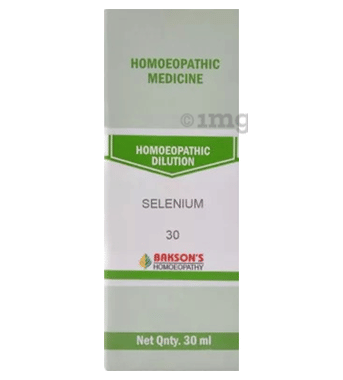 Bakson's Homoeopathy Selenium Dilution 30 CH Bakson's Homoeopathy Selenium Dilution 30 CH