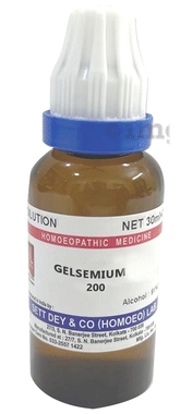 Sett Dey Gelsemium Dilution 200 Sett Dey Gelsemium Dilution 200