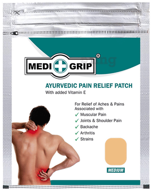 Medigrip Ayurvedic Pain Relief Patch Medium Brown