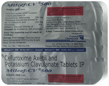 Milcef CV 500 Tablet