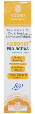 Adboost Pro Active Effervescent Tablet Orange Sugar Free