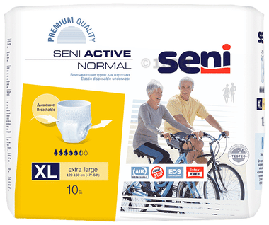 Seni Active Normal Elastic Disposable Underwear Diaper XL