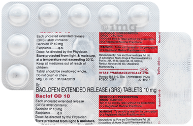 Baclof OD 10 Tablet ER