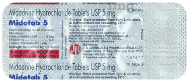 Midotab 5mg Tablet