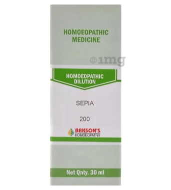 Bakson's Homoeopathy Sepia Dilution 200 CH Bakson's Homoeopathy Sepia Dilution 200 CH