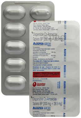 Augpen  Kid 200 mg/28.5 mg Tablet DT