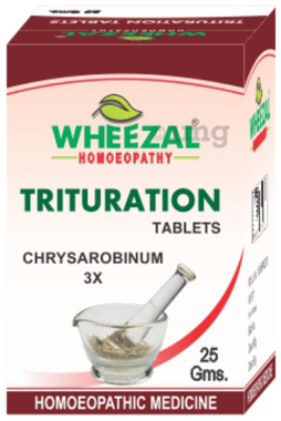 Wheezal Chrysarobinum Trituration Tablet 3X Wheezal Chrysarobinum Trituration Tablet 3X