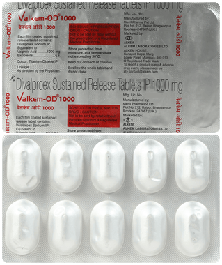 Valkem OD 1000mg Tablet