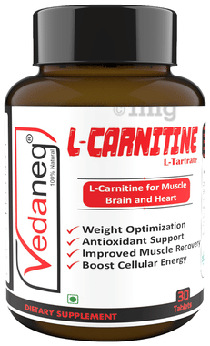 Vedaneq L-Carnitine L-Tartrate Tablet: Buy bottle of 30.0 tablets at best  price in India | 1mg