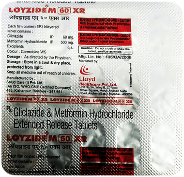 Loyzide M 60mg/500mg Tablet XR