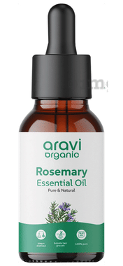 Aravi Organic Pure Rosemary Essential Oil for Hair Growth, Hair Nourishment & Skin Care