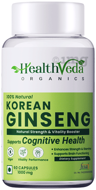 Health Veda Organics Korean Red Ginseng Capsule Health Veda Organics Korean Red Ginseng Capsule
