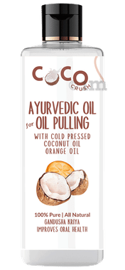 Coco Crush Ayurvedic Oil for Oil Pulling with Cold-pressed Coconut Oil & Orange Oil Coco Crush Ayurvedic Oil for Oil Pulling with Cold-pressed Coconut Oil & Orange Oil
