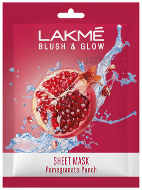 Lakme Blush & Glow Sheet Mask Pomegranate Punch