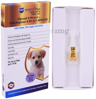 Para Shield Plus Spot-On Liquid for Dogs Upto 10 Kg