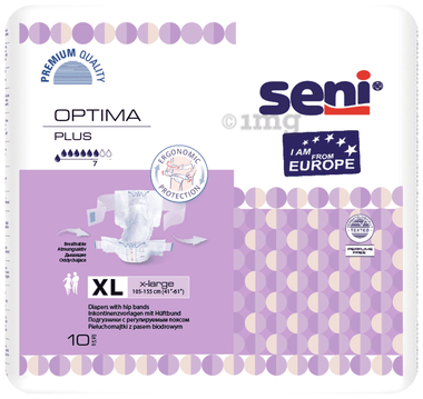 Seni Optima Plus Adult Diaper with Hip Bands XL
