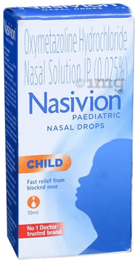 Nasivion 0.025% Paediatric Nasal Drops Child
