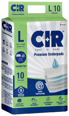 CIR Underpads | 10 hr Absorption Protection | 5 Layer Protection| Long Lasting Dryness | Large