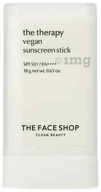 The Face Shop The Therapy Vegan Sunscreen Stick Spf50+ Pa++++ For Broad Spectrum Protection, Travel Friendly Everyday Use Sunstick SPF 50+ PA++++